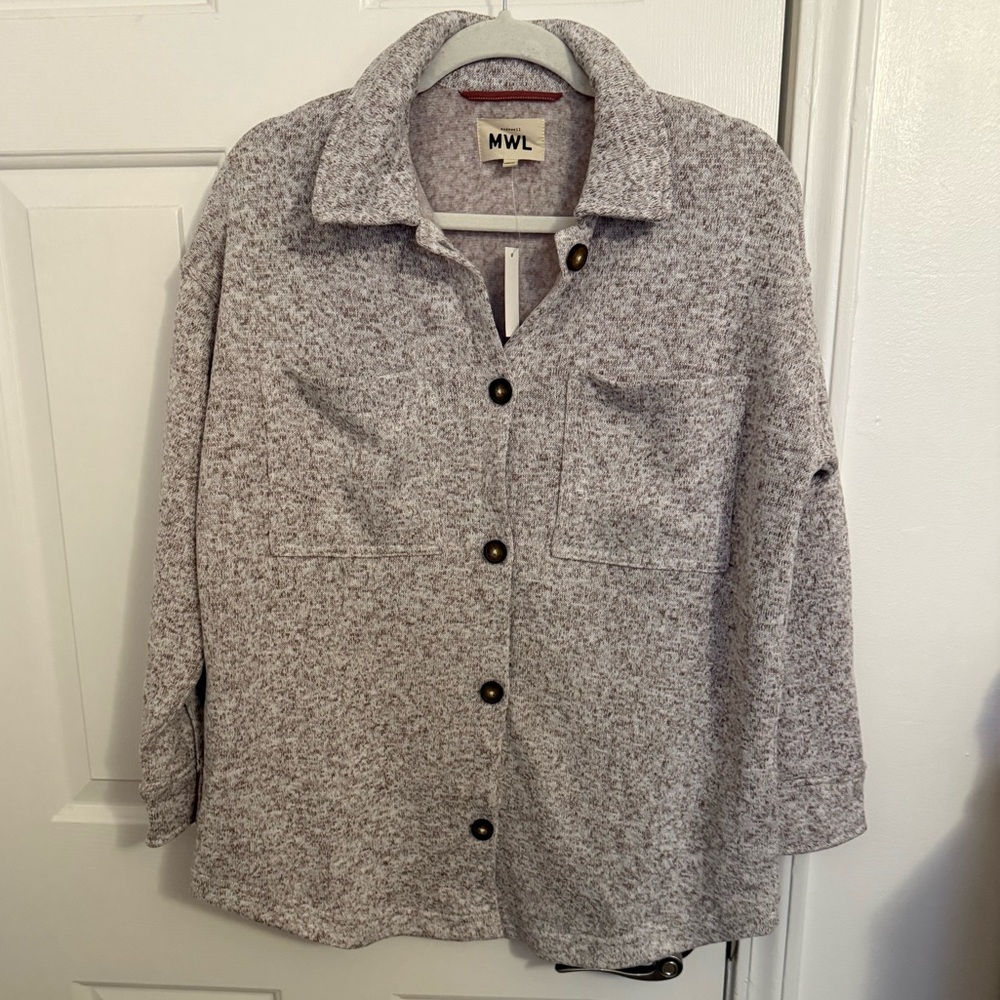 Madewell Oversized Fleece Jacket, Size XS